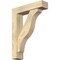 Ekena Millwork Funston Block Rough Sawn Bracket w/ Offset Brace, Douglas Fir, 6"W x 24"D x 32"H BKT0604X24X32FST05RDF - alternate 1